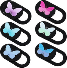 6 Pcs Webcam Cover Slide Butterfly Design Ultra-Thin Laptop Camera Cover picture