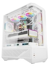 darkFlash DY460 ATX Full Tower PC Case, 4 ARGB Fans, High Airflow,White White picture