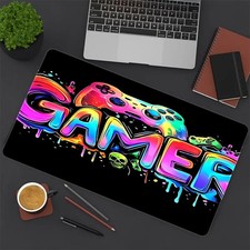1pc Extra Large Thick Anti-Slip Gaming Mouse Pad, Lock-Edge Design for Durabil picture
