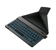 NULAXY Universal BLACK Wireless KEYBOARD Stand CASE 5 Multicolor Backlit Tablet  picture