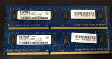 LOT OF 2 -- 8GB  (2x4GB) Elpida 2Rx8 PC3-12800U Desktop RAM picture