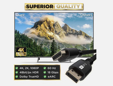 PowerBear 4k Displayport Cable | UHD High Speed Display Port (15 ft), 4 cables picture