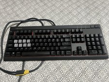 Corsair Vengeance K70 Mechanical Gaming Keyboard Wired Black, Red Keys, Used picture