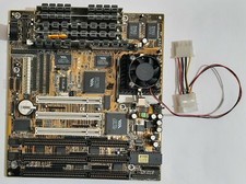 ZIDA 5SVA Ver 1.2 Socket 7 ISA Retro Motherboard + Pentium MMX 200MHz + 64MB RAM picture