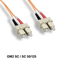 10PCS Kentek 2m OM2 SC to SC Multi-Mode Fiber Optic Cable 50/125 Duplex OFNR picture