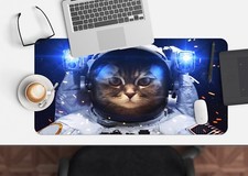 3D Cool Space Cat 663 Non-slip Office Desk Mouse Mat Large Keyboard Pad Mat Game picture