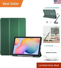 Slim Fit TPU Trifold Stand Case for Galaxy Tab S6 Lite 10.4 - Green Elegance picture