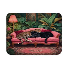 Maximalist Leopard and Black Panther Pad 9.5x7.9 Inch picture