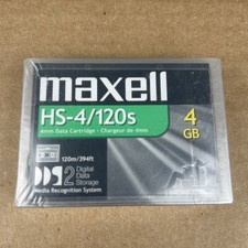 Maxell HS-4/120s 4GB Data Cartridge Brand New Sealed picture