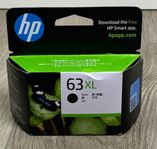 Genuine HP 63 XL Black Ink Cartridge High Yield OEM Original Sealed picture