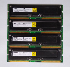 4 X 128MB  ECC  PC800 Rambus RDRAM 800-45 NEC MC-4R128FKE8D-845 Memory Kit picture