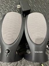 Rare HARMON KARDON REV A00 Computer Speakers w/ POWER SUPPLY Set ac headphone picture