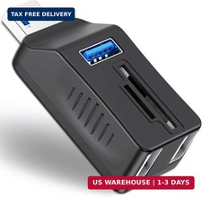 5-Port USB 3.0 Hub with SD TF Card Reader, USB Extender Adapter with Memory SD/M picture