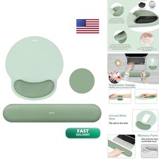 MOSISO Wrist Rest Support for Mouse Pad & Keyboard Set, Antique Green picture