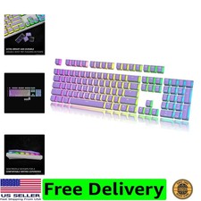 Pudding Keycaps Set | Doubleshot PBT Keycap Set | Full 112 OEM Profile Key Se... picture