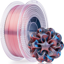 Silk PLA 3D Printer Filament Bundle Multi Color 1.75mm 4 Pack Shiny Rainbow picture