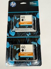 New Pack of 2 HP 60 Black Ink Cartridge - CC640WL Exp 06/2026 picture