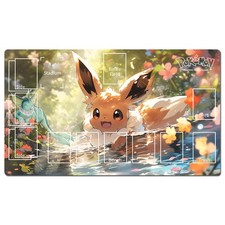 Pokemon Duel Playmat Eevee TCG CCG Playing Pad Trading Card Game Mat Mousepad picture