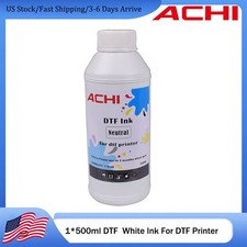 US Stock ACHI Only 500ml White DTF INK For EPSON 1390 L1800 DTF Printer picture