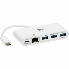 Tripp Lite by Eaton 3-Port USB 3.2 Gen 1 Hub with LAN Port and Power Delivery picture