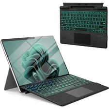 Transform Your Surface Pro: 7-Color Backlit Keyboard with Multi-Touch Trackpad picture