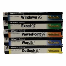 Microsoft Windows 95 & Office 97 Training by ViaGrafix 5 VHS Tape Set Vintage picture