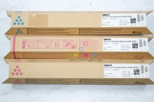 3 New OEM Savin C2020,C2525,C3030 Cyan & Magenta Print Cartridges 888658, 888659 picture