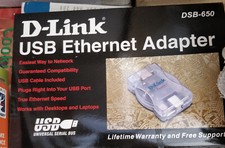 D-Link USB Ethernet Adapter Dsb-650 - NIB picture