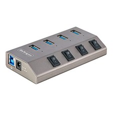 StarTech 4-Port Self-Powered USB-C Hub with Individual On/Off Switch picture