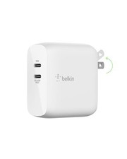 Belkin BC Dual USB C PD Gan W Charger WCB002DQWH UPC 745883840823 picture