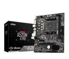 MSI A520M-A PRO V1 Gaming Motherboard (AMD Ryzen 5000, AM4, DDR4, PCIe 3.0,... picture