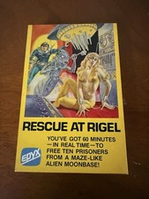 Vintage 1980 Epyx, Rescue at Rigel Video Game, Box, Manual, Apple II, TRS-80 picture