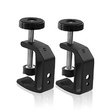 Universal C-Clamp With 1/4 And 3/8 Thread Hole For Desktop Mount Holder LCD picture