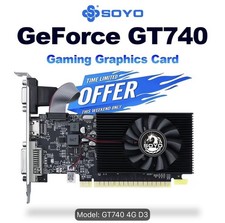 SOYO GeForce GT 740 4GB DDR3 Low Profile Graphics Card picture