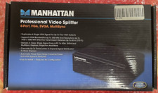 Manhattan Professional Video Splitter Black 4-Port, VGA, SVGA, MultiSync picture