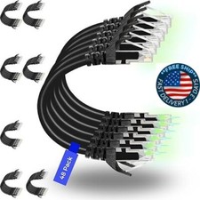 Cables de conexión Cat6 de 1 pie (paquete de 48) cable de conexión Ethernet 10G. picture