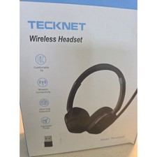 PRE-HOLIDAY SALE Wireless Headset with 50H Playtime & Mute Office or Truckers picture