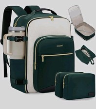 LOVEVOOK 40L Travel Backpack Waterproof TSA Friendly 17in Laptop Dark Green picture