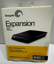 Seagate Expansion Portable Drive 640GB USB 2.0 Plug-and-Play NEW/SEALED picture