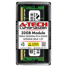 32GB DDR4 PC4-25600 SODIMM (Replacement for Kingston KCP432SD8/32) Memory RAM picture