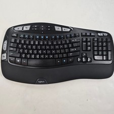 Logitech K350 Wireless Keyboard Black Tested Working picture