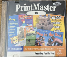 Print Master 10- PC CD Rom Software-Rare-SHIPS N 24 HOURS picture