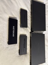 Lot of 5 NETGEAR Gigabit Switches – PoE+, Smart Managed, 24/16/8 Port Models picture