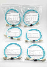 SpeedyFiberTX 6 Pk. 1 Meter Multimode 10G OM3 50/125 Fiber Optic Patch Cable B20 picture