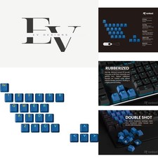 Mechanical Gaming Keyboard Rubber Keycap Set - 23 Translucent Double Shot Keys picture