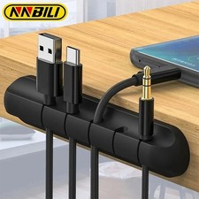 3PCS Silicone Adhesive Cable Clips Cord Organizer Wire Holder Charging Cable Man picture