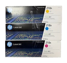 HP 218A Genuine Original Laser Toner Cyan Magenta Yellow W2181A W2182A picture