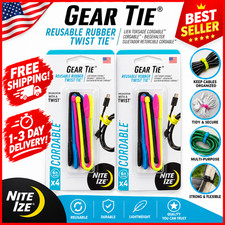 Nite Ize Gear Tie Cordable Twist Tie - Flexible Ties for Cord Management - Reusa picture