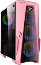 Pink Gaming Desktop PC 4.9 GHZ Intel i7 GeForce RTX 3060 Ti 16GB RAM 1TB SSD RGB picture