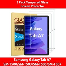3 Pack Tempered Glass Screen Protector for Samsung Galaxy Tab A7 10.4